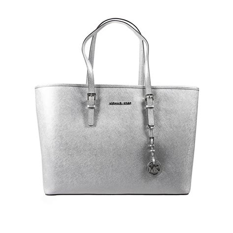 michael kors tasche silber blumen|michael kors silver purses.